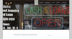 Desktop Screenshot of highlandpawnshop.com