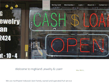 Tablet Screenshot of highlandpawnshop.com